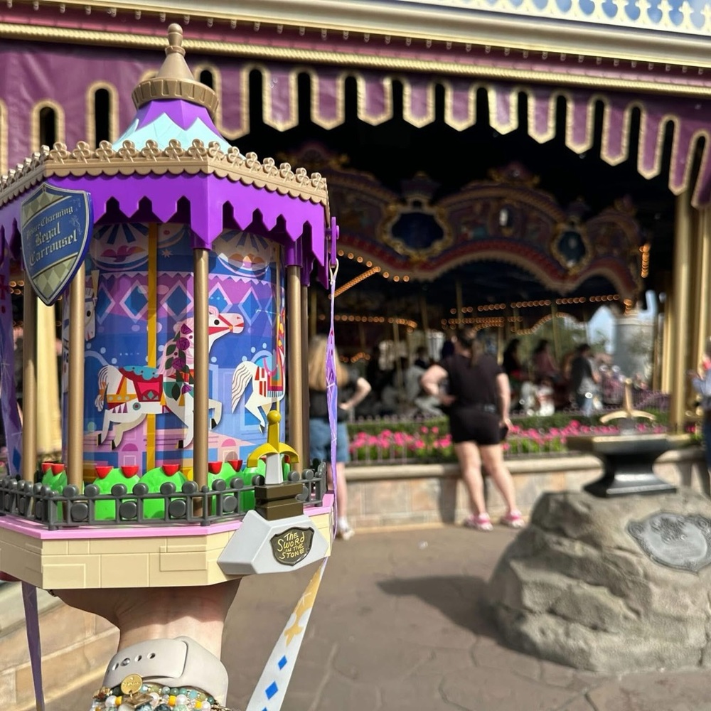 Purple Carousel Popcorn Bucket